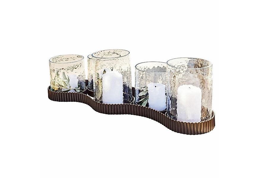 Mirabeau Windlicht Windlicht Méridienn antikschwarz/klar (kein Set, kein Se günstig online kaufen