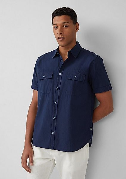 s.Oliver Kurzarmhemd Hemd Regular Fit: Kurzarmhemd mit Strukturstreifen und günstig online kaufen