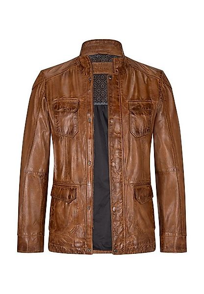 Milestone Lederjacke MS-Jose längere Herren Fieldjacket aus Lammnappa Leder günstig online kaufen