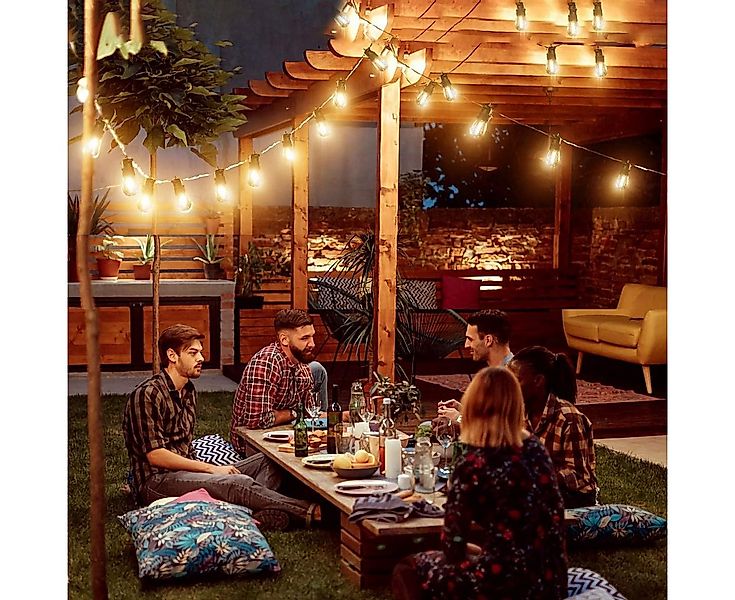 Elegear Lichterkette LED Lichterkette Outdoor 16/31m Balkonlampen Gartenlam günstig online kaufen