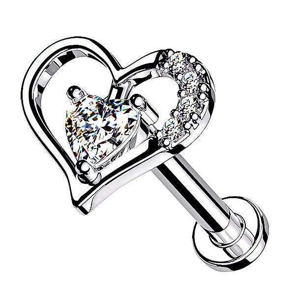 Taffstyle Piercing-Set Labret Piercing Stecker flach günstig online kaufen