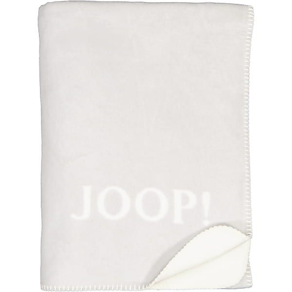 JOOP! Wohndecke Uni-Doubleface - Größe: 150x200 cm - Farbe: Rauch-Ecru günstig online kaufen