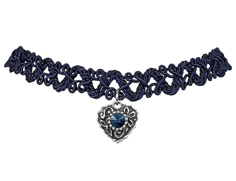LUISIA® Collier Spitzen Kropfband "Malina" Herzanhänger mit Swarovski® Elem günstig online kaufen
