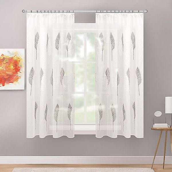 Delindo Lifestyle Gardine Serie Monique, Kräuselband günstig online kaufen