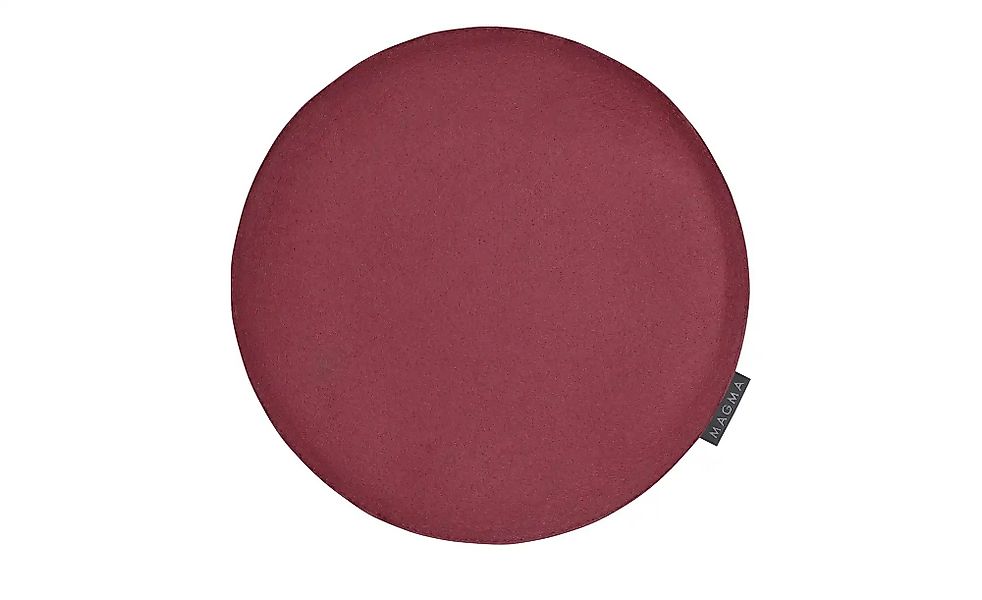 MAGMA Stuhlkissen  Avaro ¦ rot ¦ Maße (cm): H: 2  Ø: 35 Dekokissen & Decken günstig online kaufen