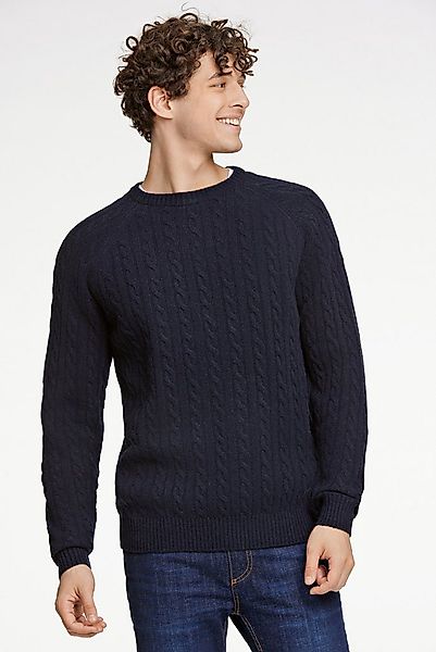 LINDBERGH Strickpullover mit Zopfmuster, hoher Wollanteil günstig online kaufen