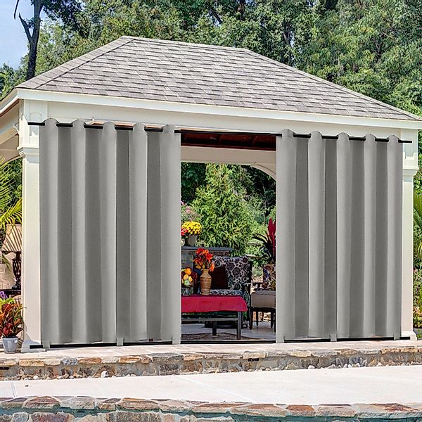Jibenhome Outdoorgardine Outdoor Vorhang Wetterfest mit günstig online kaufen