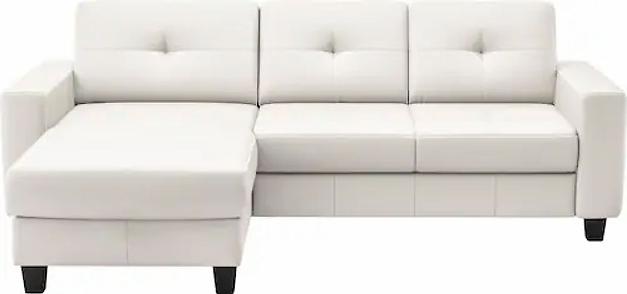 Places of Style Ecksofa »Varese«, wahlweise mit Bettfunktion und Bettkasten günstig online kaufen