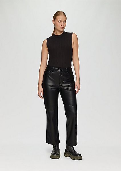 s.Oliver 7/8-Hose Hose Kunstleder-Hose mit Ziernähten günstig online kaufen