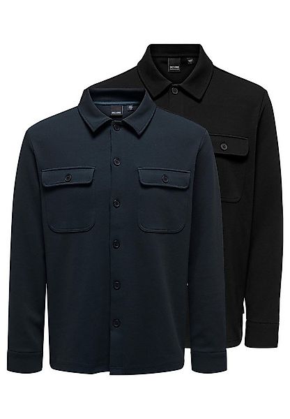 ONLY & SONS Hemdjacke 2er Pack Newkodyl (Spar-Set, 2-St) Hemdjacke / Oversh günstig online kaufen