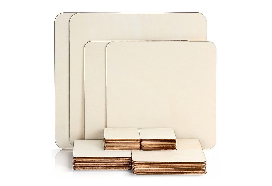 Belle Vous Dekoobjekt Holzfliesen für Bastelarbeiten, Malerei, Brandmalerei günstig online kaufen