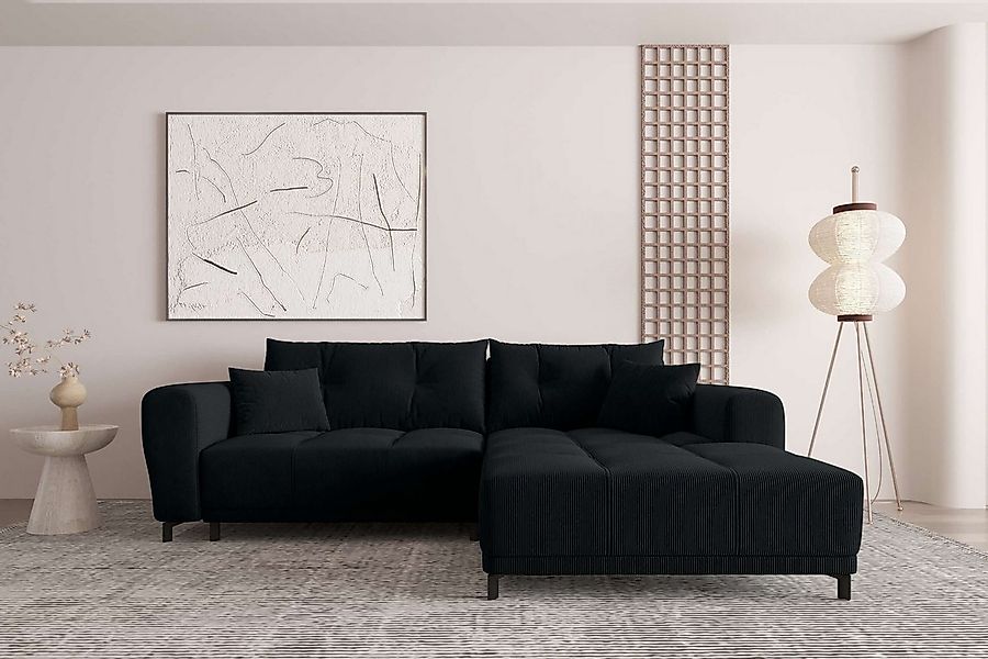 99rooms Ecksofa Massimo, Sofa L-Form, Eckcouch, mit Schlaffunktion,Rundumbe günstig online kaufen