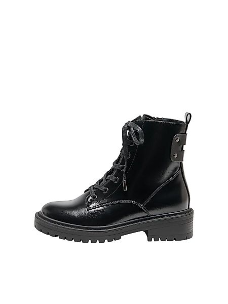 ONLY Shiny Faux Leather Boots Damen Schwarz günstig online kaufen
