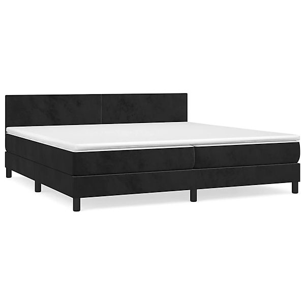 vidaXL Boxspringbett mit Matratze Schwarz 200x200 cm Samt1389871 günstig online kaufen
