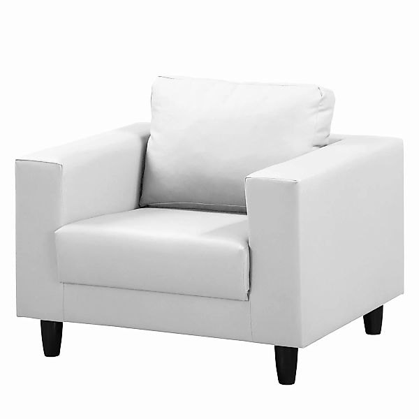 home24 mooved Sessel Bexwell Weiß Kunstleder 90x78x75 cm (BxHxT) günstig online kaufen