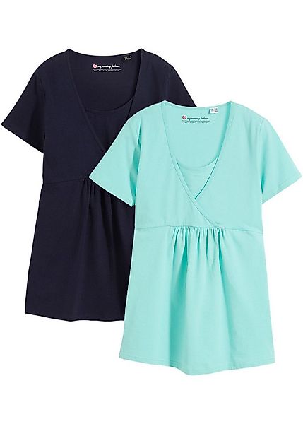 bonprix Stillshirt (Packung, 2-tlg., 2) 2-in-1 Umstands- und Stillshirts (2 günstig online kaufen