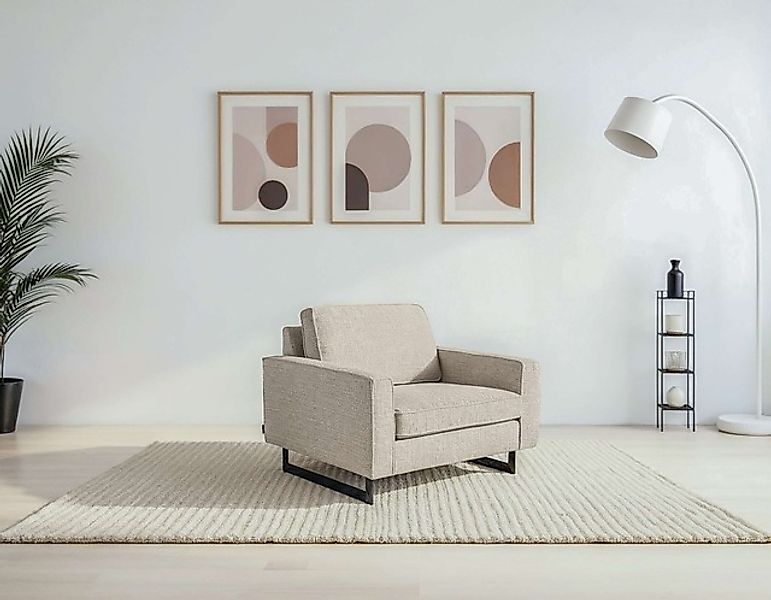PLACES OF STYLE Loveseat »Pinto 105 cm, Cord, Chenille, Lederoptik« mit Ked günstig online kaufen