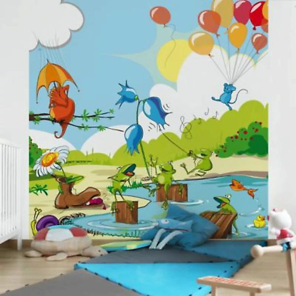 Bilderwelten Kindertapete No.NL1 Tierkonzert bunt Gr. 480 x 320 günstig online kaufen