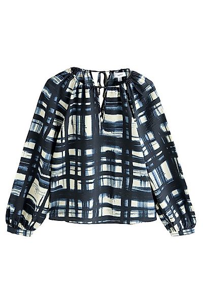 Next Langarmbluse Relaxed Fit Bluse mit Schlüssellochausschnitt (1-tlg) günstig online kaufen