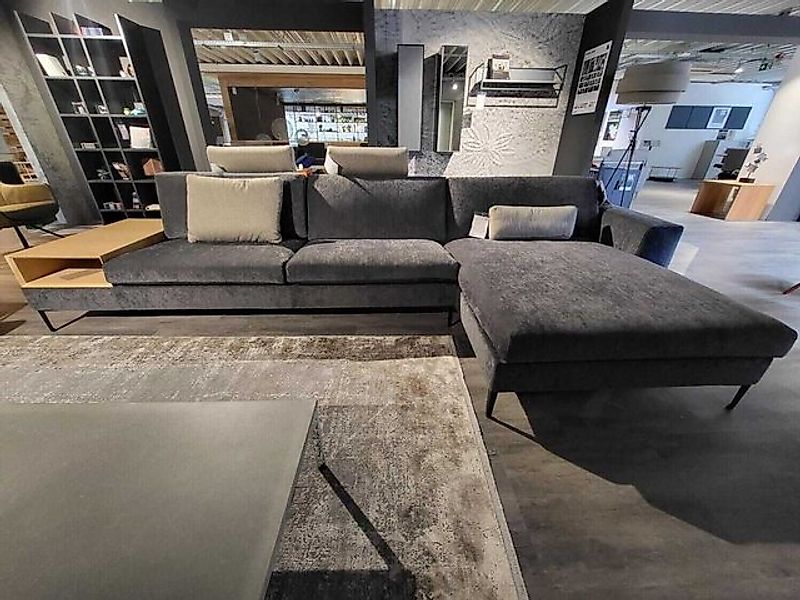 WK WOHNEN Ecksofa Ecksofa WK610 Indigo Stoff PG:2 WK16094 Anthrazit mit Hoc günstig online kaufen