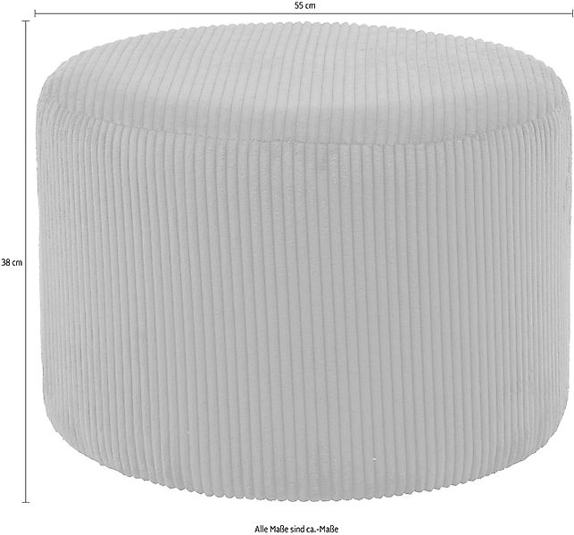 SalesFever Polsterhocker Komfortabler Polsterhocker, Bezugstoff Oeko-Tex ze günstig online kaufen