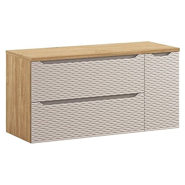 Lomadox Waschbeckenschrank OLUO-56-BEIGE Waschtischunterschrank, 120cm, Eic günstig online kaufen