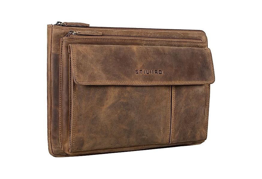 STILORD Konferenzmappe "Dalton" Arbeitsmappe A4 Leder günstig online kaufen