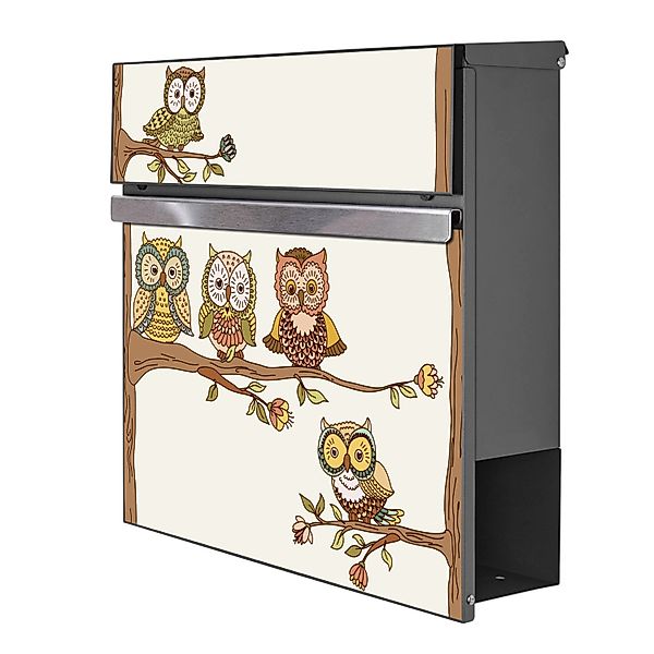 Banjado Briefkasten Anthrazit 37x37x10.5cm Groß / Inkl. Montagematerial & 2 günstig online kaufen