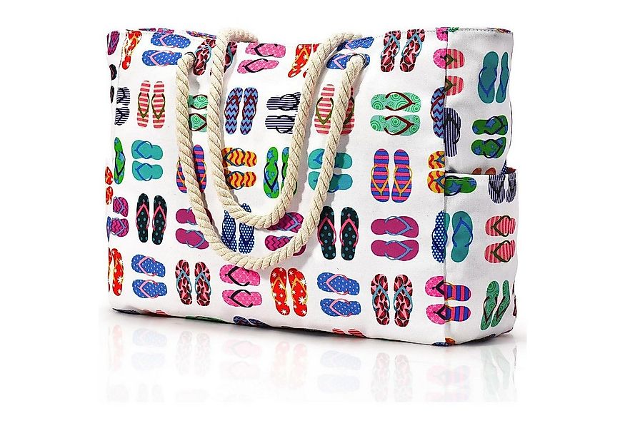 LuxusKollektion Strandtasche Strandtasche Damen Shopper Badetasche Wasserdi günstig online kaufen