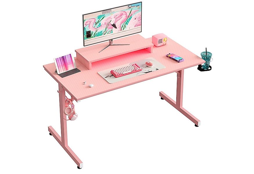 Bestier Gamingtisch 106cm Gaming Schreibtisch mit RGB-LED, 106cm Jugendschr günstig online kaufen