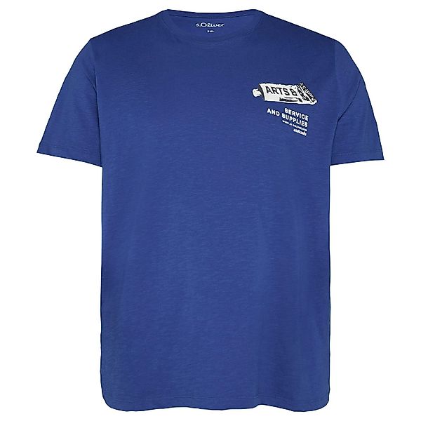 s.Oliver Rundhalsshirt s.Oliver T-Shirt royalblau XXL günstig online kaufen
