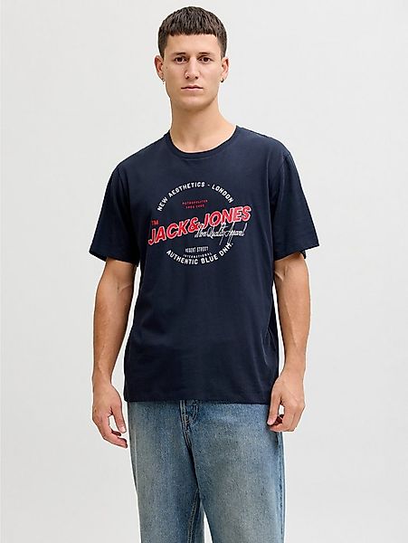 Jack & Jones Rundhalsshirt JJELOGO TEE SS O-NECK 2 COL SS26 SN mit Grafikpr günstig online kaufen