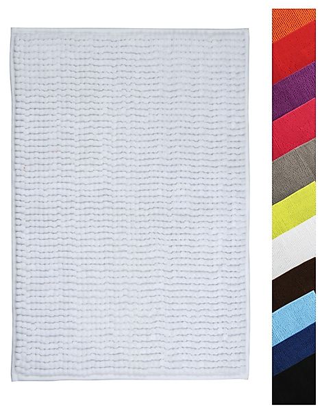 MSV Badematte CHENILLE, Höhe 12 mm, günstig online kaufen
