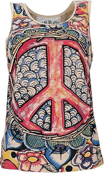 Guru-Shop T-Shirt Mirror Tank Top, Yoga-Top - Peace/beige alternative Bekle günstig online kaufen