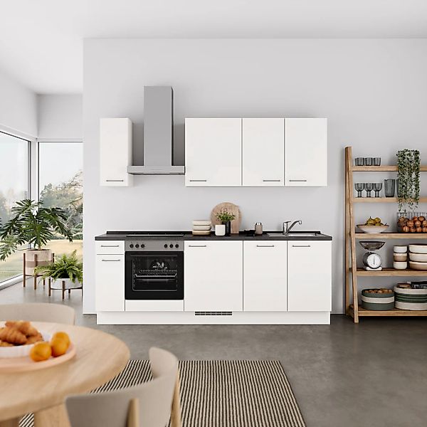 nobilia® Küchenzeile »"Laser I", Ausrichtung wählbar, Breite 240 cm« vormon günstig online kaufen