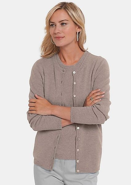 GOLDNER Strickjacke Kaschmirstrickjacke mit Rundhalsausschnitt günstig online kaufen
