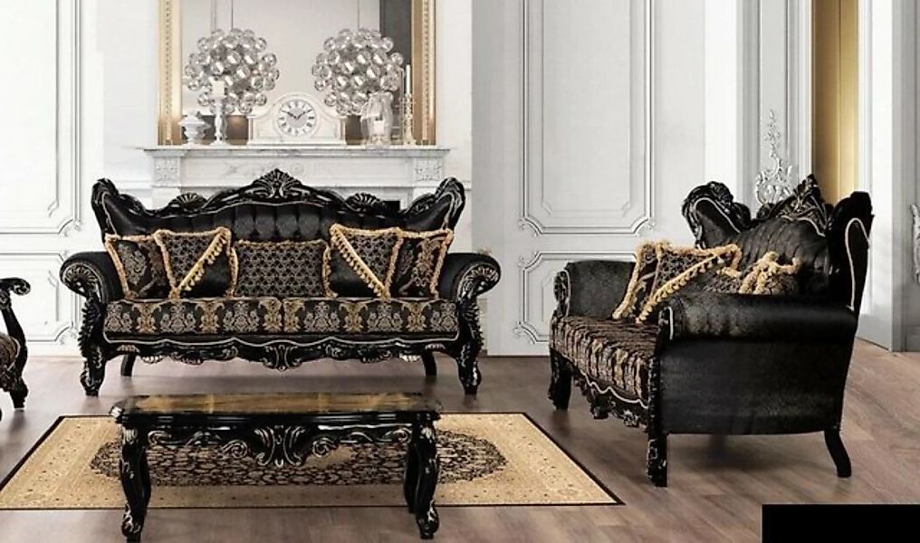 JVmoebel 3-Sitzer Sofagarnitur 3+3 Sitzer Sofa Sessel Sofas Luxus Garnitur günstig online kaufen