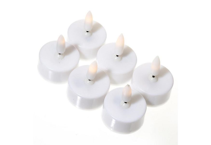 MARELIDA LED-Kerze LED Teelichter flackernd 3D Flamme mit Batterien D: 3,8c günstig online kaufen