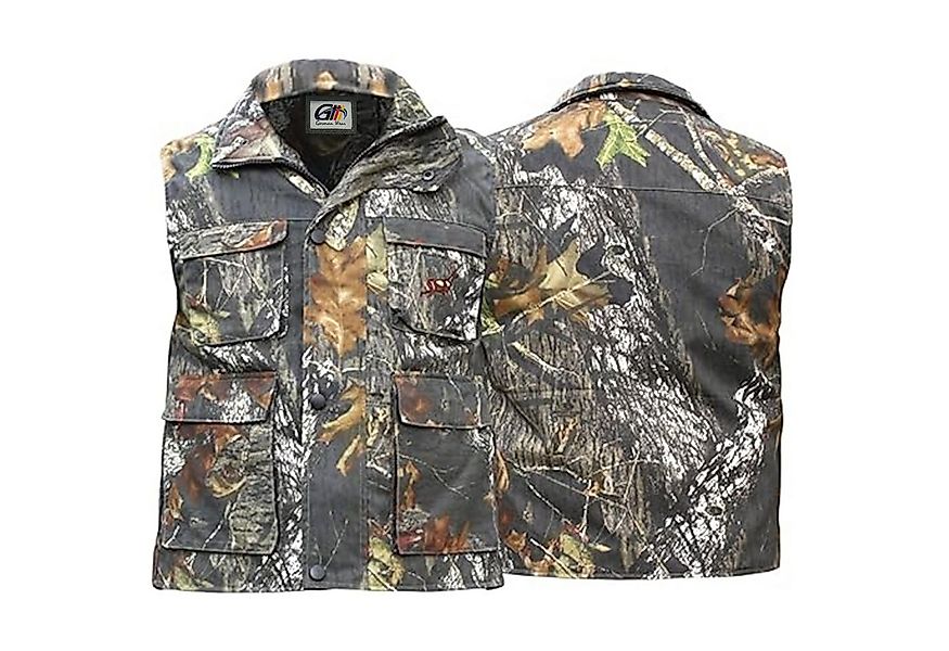 German Wear Jagdweste GW610W Herren Weste Textilien in Waldtarn mit Hirsch günstig online kaufen