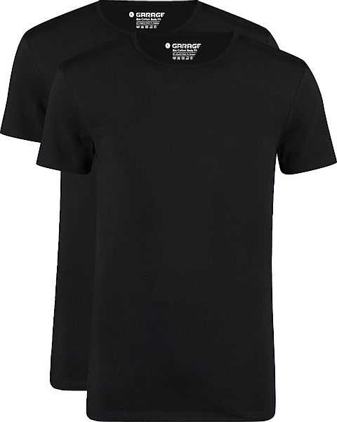 Garage 2-Pack Basic T-shirt Bio Schwarz - Größe S günstig online kaufen