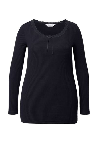 MIAMODA Longsleeve Rippshirt Slim Fit weiter günstig online kaufen