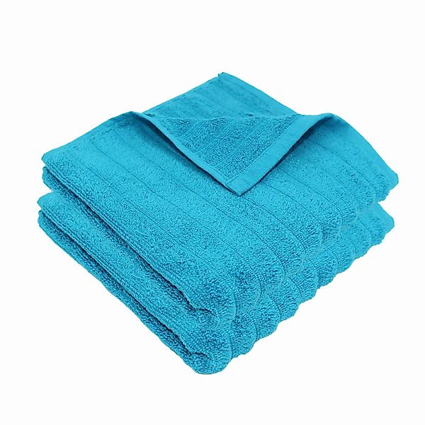 2er Pack Handtuch Wave 50x100 -azurblau günstig online kaufen