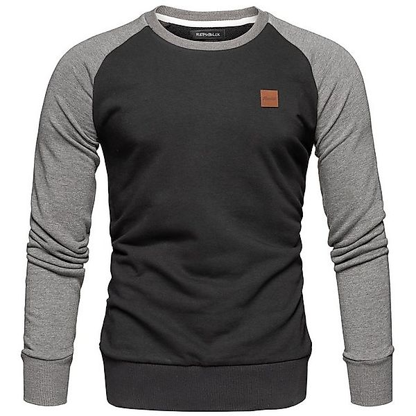 REPUBLIX Sweatshirt ADAM Herren Pullover mit Rundhalsausschnitt & Raglan-Är günstig online kaufen