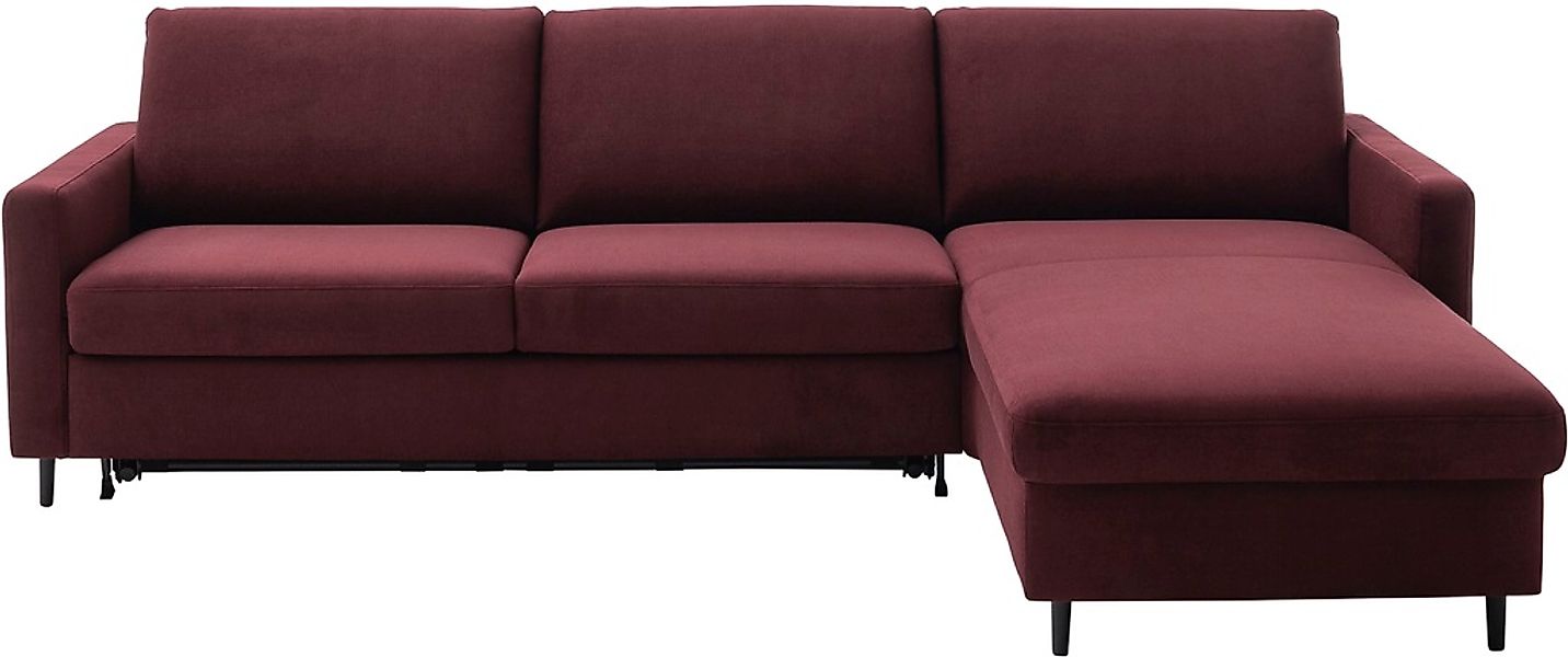 Home affaire Ecksofa "Calestra, Bezug Easy Care, Dauerschlaffunktion in 2 Q günstig online kaufen
