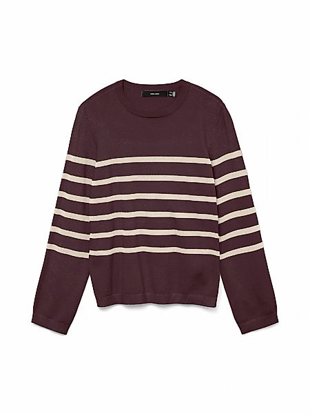 Vero Moda Rundhalspullover "VMSABA PLAIN LS O-NECK PULLOVER GA NOOS" günstig online kaufen
