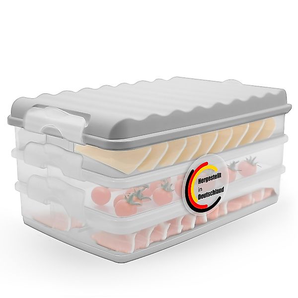 BigDean Aufbewahrungsbox 3 Stück Aufschnittboxen für günstig online kaufen