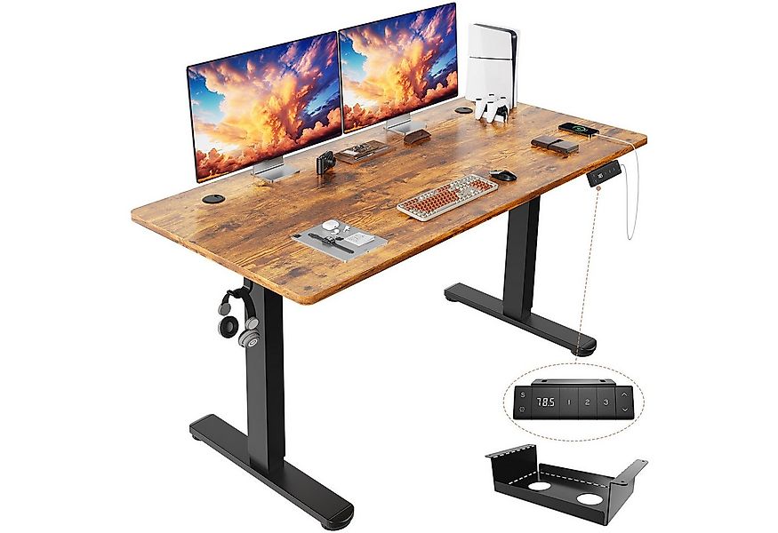 HOMALL Schreibtisch Höhenverstellbarer Schreibtisch mit 3 Höhen-Speicherfun günstig online kaufen