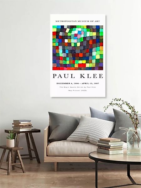 Poster / Leinwandbild - May Picture By Paul Klee günstig online kaufen
