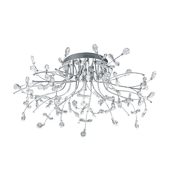 Deckenleuchte Crystal, chrom, 77 cm günstig online kaufen