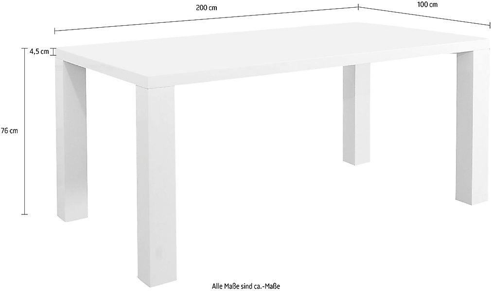SalesFever Esstisch, Eleganter Hochglanz für anspruchsvolle Ästhetik günstig online kaufen
